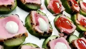 devour tuna cucumber appetizer
